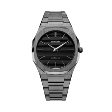 D1 Milano Ultra Thin Gun Metal 40 mm – Slim Monochrome Masterpiece UTBJ15